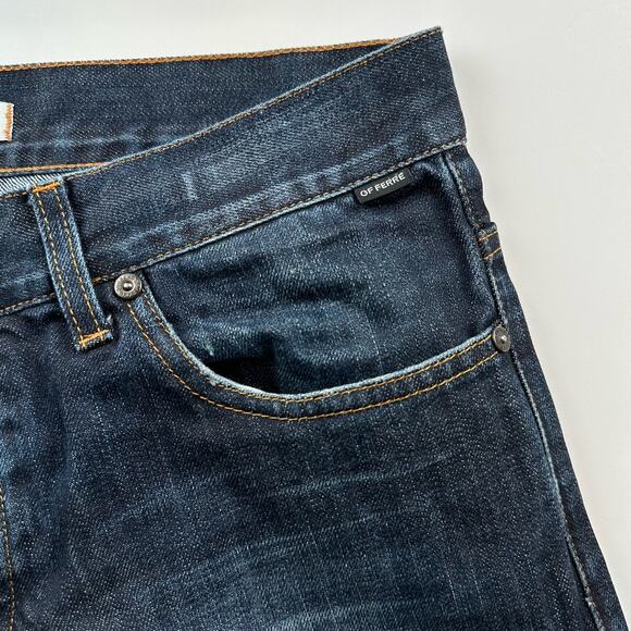 GF Regular Gianfranco Ferre Jeans US 32 IT 46 Blue Denim Regular Straight Jeans - Picture 6 of 16